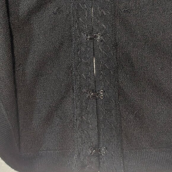 Allison Brittney Size Small Sweater/Cardigan Black - Picture 14 of 16